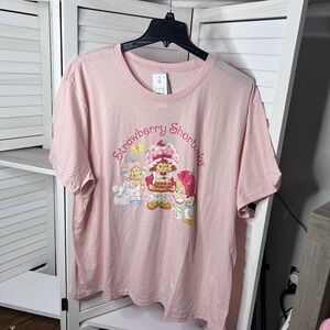 NWT Strawberry Shortcake T-Shirt Womens 3X Pink Retro Kidcore‎ Nostalgia